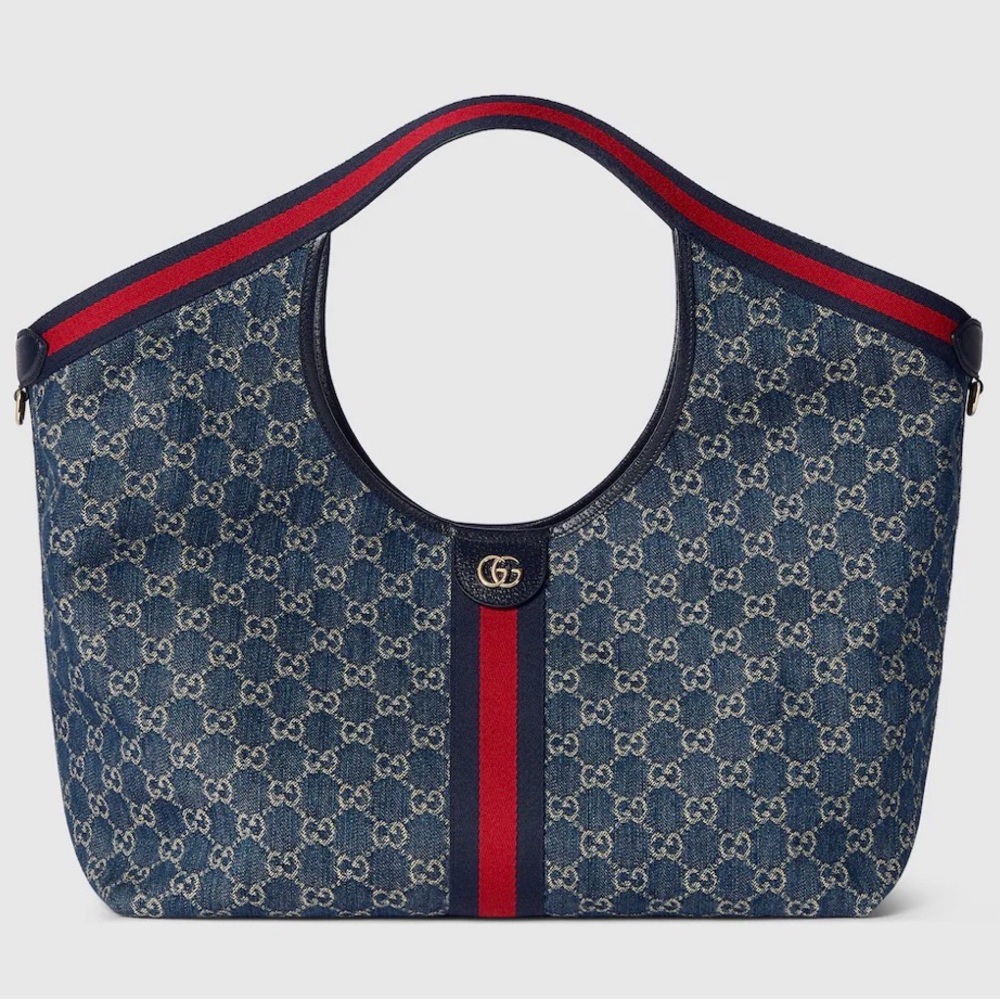 Blue Denim Giglio tote small